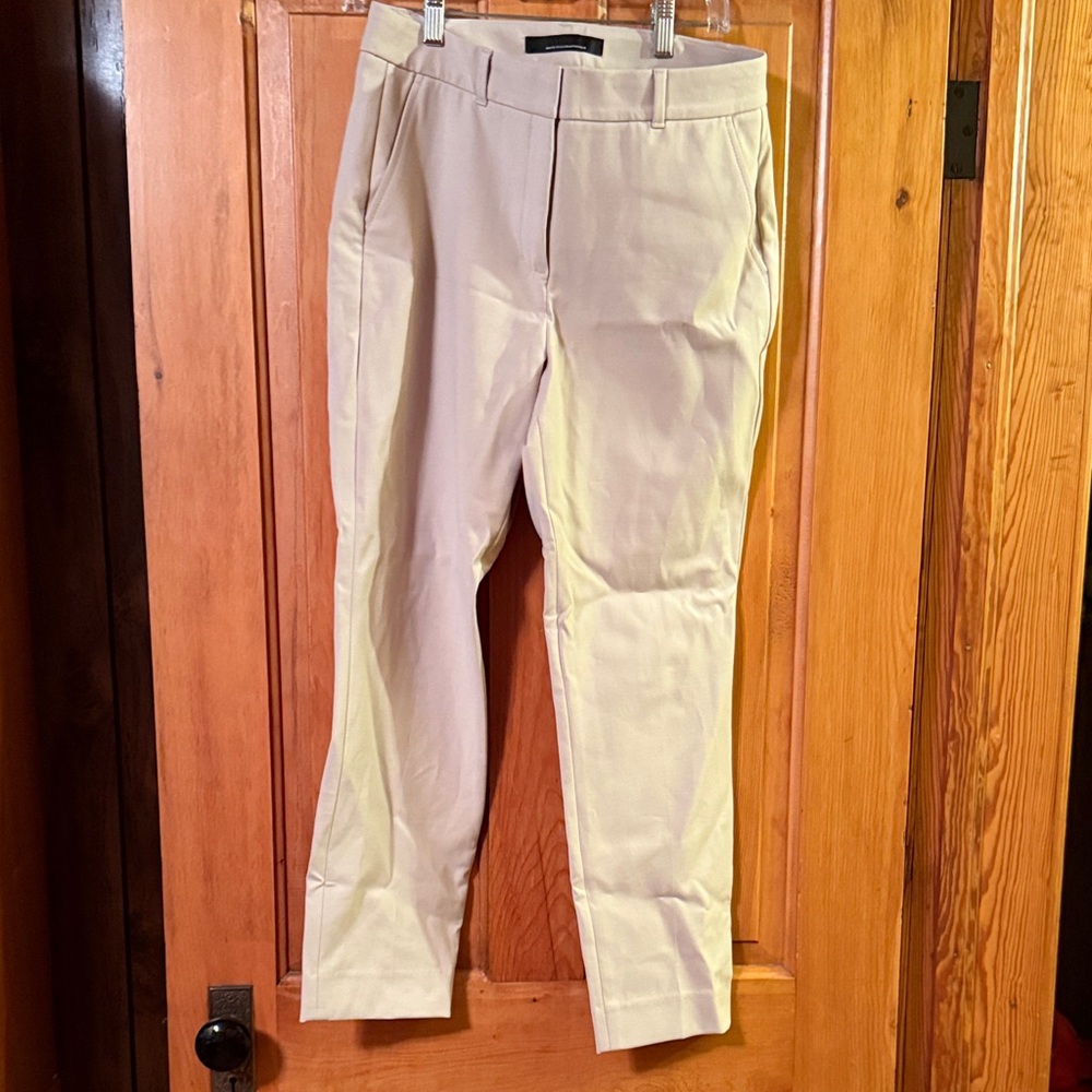 White House Black Market Cream Ankle Pants